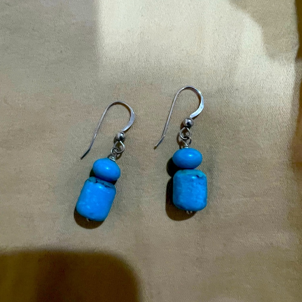 Faux Turquoise Earrings